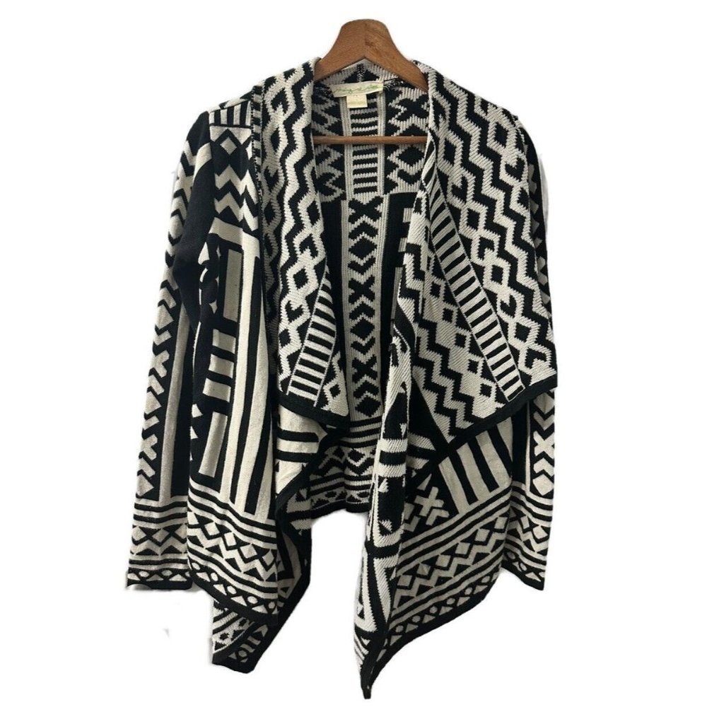 Staring At Stars (UO) Southwest Print Draped Open Cardigan Women's Small